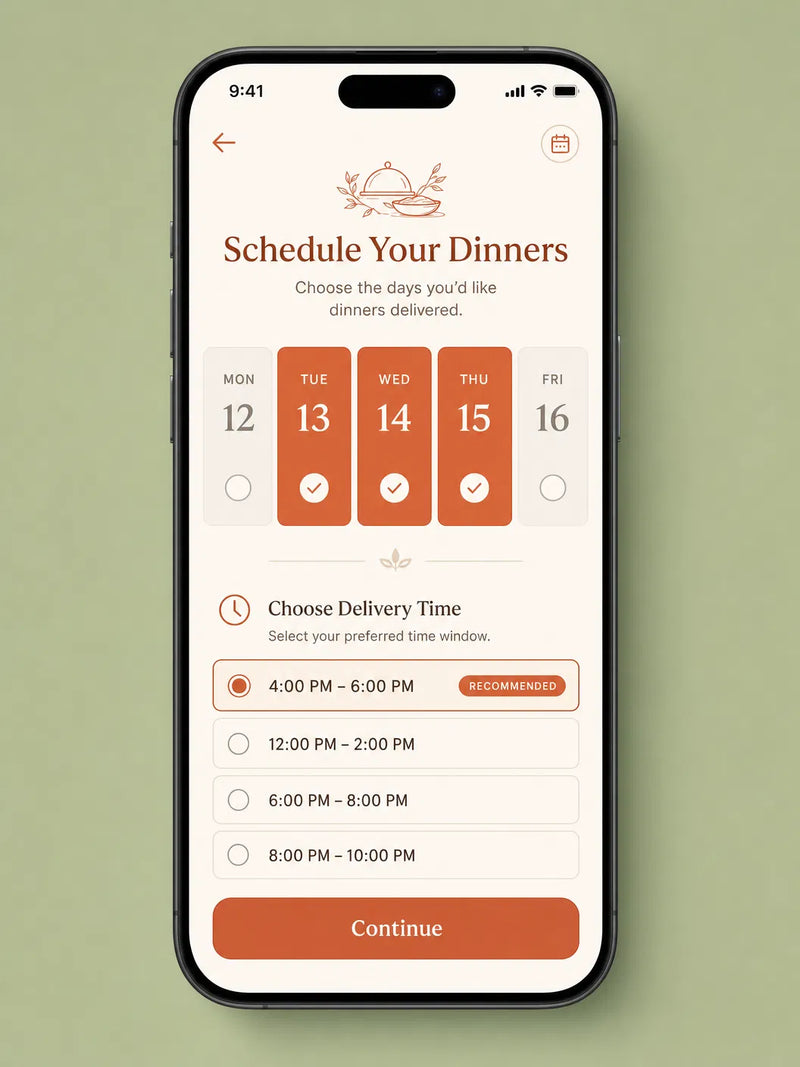 Schedule Your Dinner Days